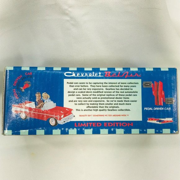 Gearbox 1997 Vintage 1957 Chevy Bel Air Convertible Serial #04607 Pedal Car New - Picture 5 of 11
